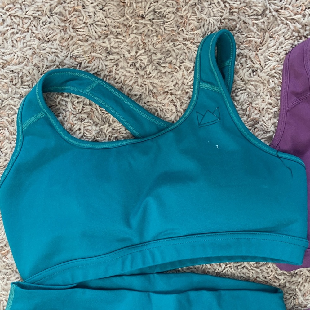 Teal and Purple Activewear Set - Picture 2 of 9